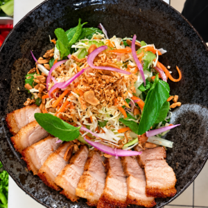 Crispy Pork Belly Salad [nuts]