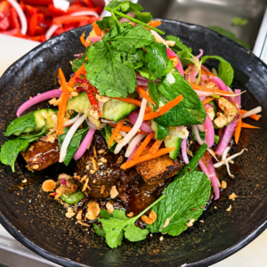 10 Hour Beef Ribs with sour herbs salad (GF)