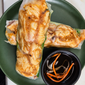 Satay Chicken paper roll GF, DF - Goi cuon ga xao satay