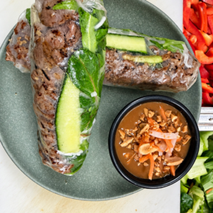 Lemongrass Beef Rice Paper Rolls - 2pc ( GFO )[nuts]