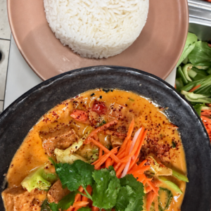 Red Curry With Tofu, Vegetables, Jasmine Rice [Mild] CHEF SPECIAL