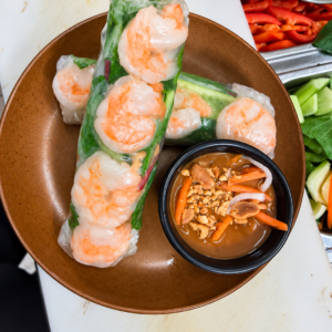 Fresh Prawn Rice Paper Rolls (2pc) [nuts] (GFO)